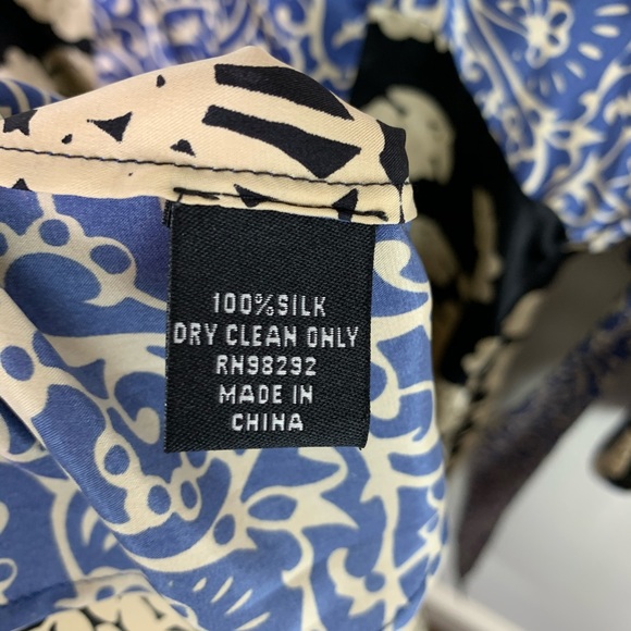 Tibi Silk Kimono Floral Midi Dress G11 - Picture 7 of 8